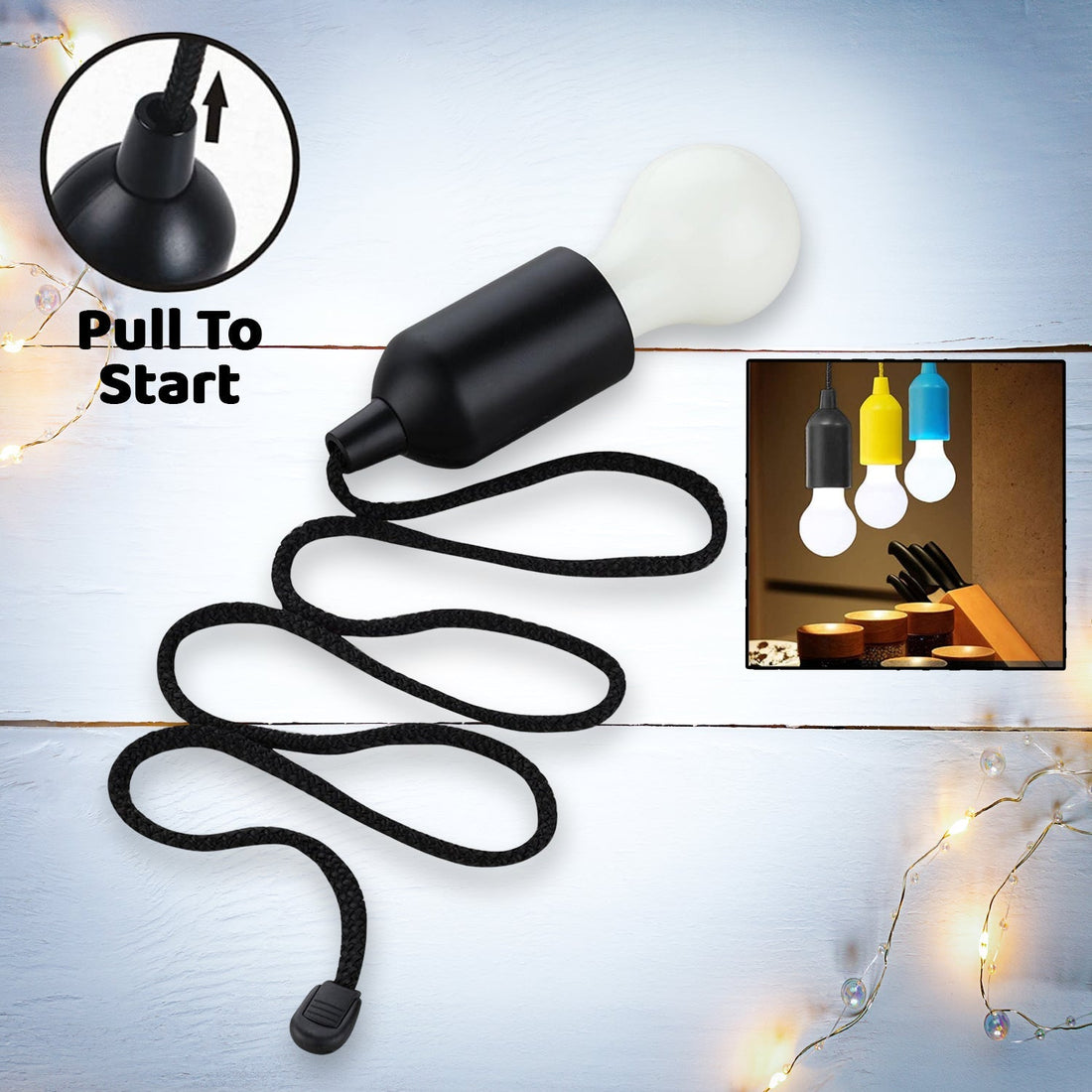 1pcs LED Bulbs Pull Cord Light LED Pull Cord Light Hanging LED Bulb Pull Wire Drawstring Light Bulb Black LED Pendant Lights your brand
