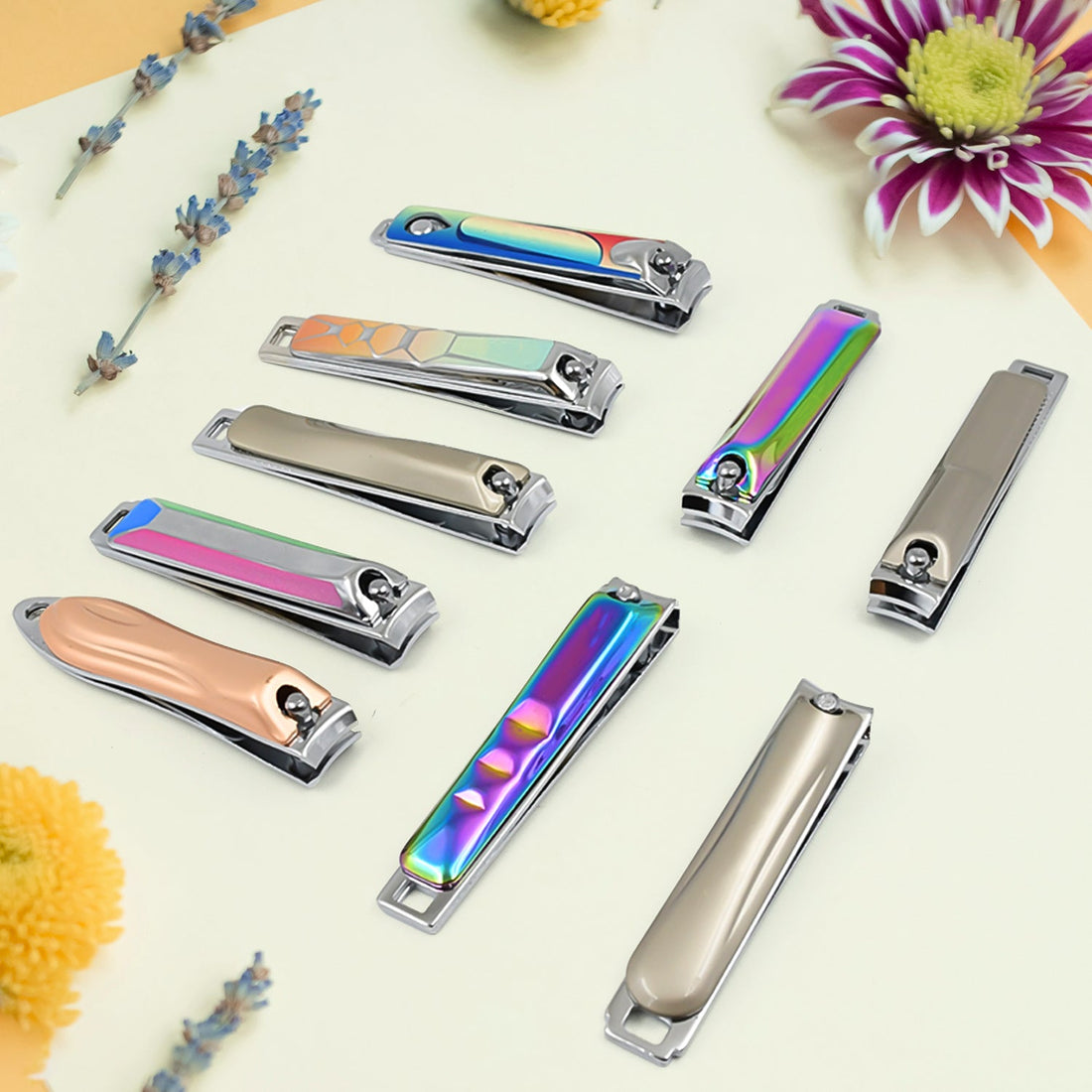 Stainless Steel Folding Portable Large Nail Clippers with Nail File (1 Pc / Mix Design) - Shopmania Wholesale