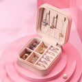 Mini PU Leather jewellery Box for Travel & Storage your brand