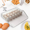 Plastic 18 Cavity Egg Storage Box Or Egg Trays For Refrigerator With Lid & Handles High Quality, Rectangular Egg Tray Box For 18 Egg (1 Pc) - Shopmania Wholesale