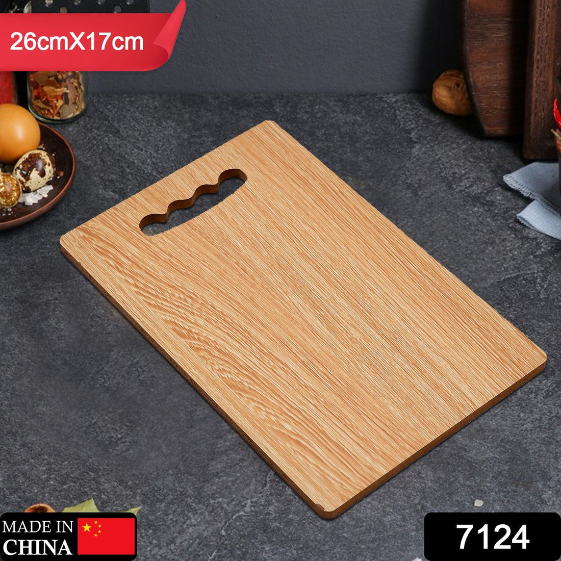 Wooden chopping board for vegetables