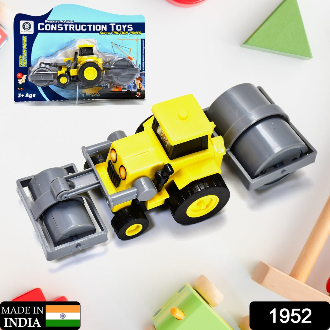 Mini construction excavator toy for kids.