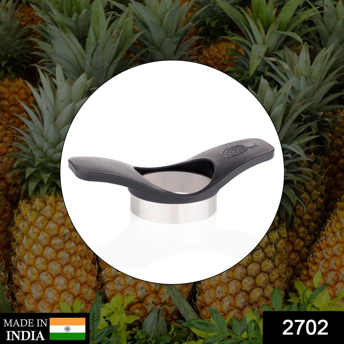 Pineapple cutter for kitchen use, perfect for slicing pineapples.