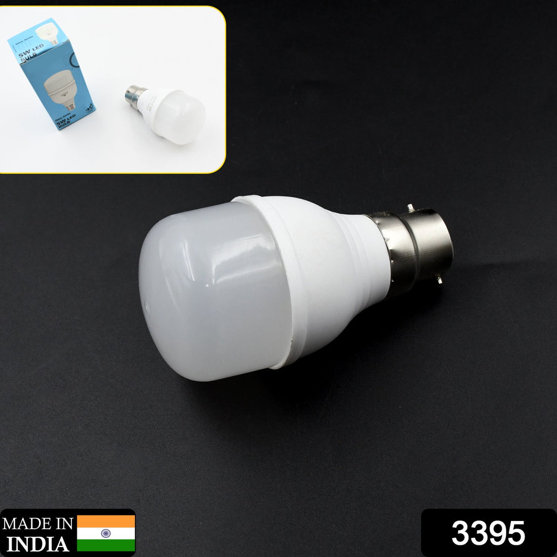 5W LED light bulb, cool white, energy-saving and bright