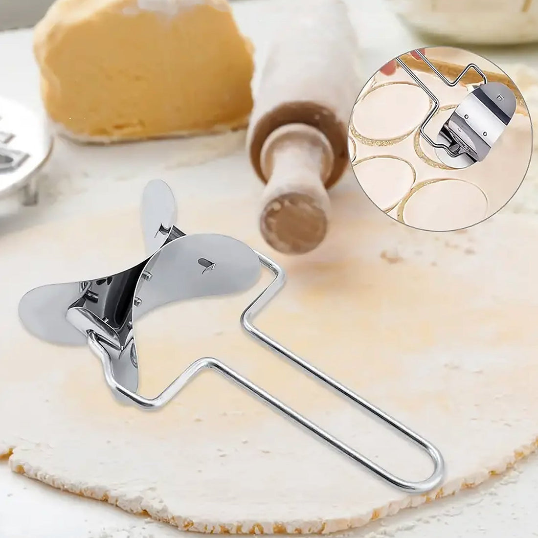 Puri Cutter Stainless Steel Roller Machine for Baking Tools - Shopmania Wholesale