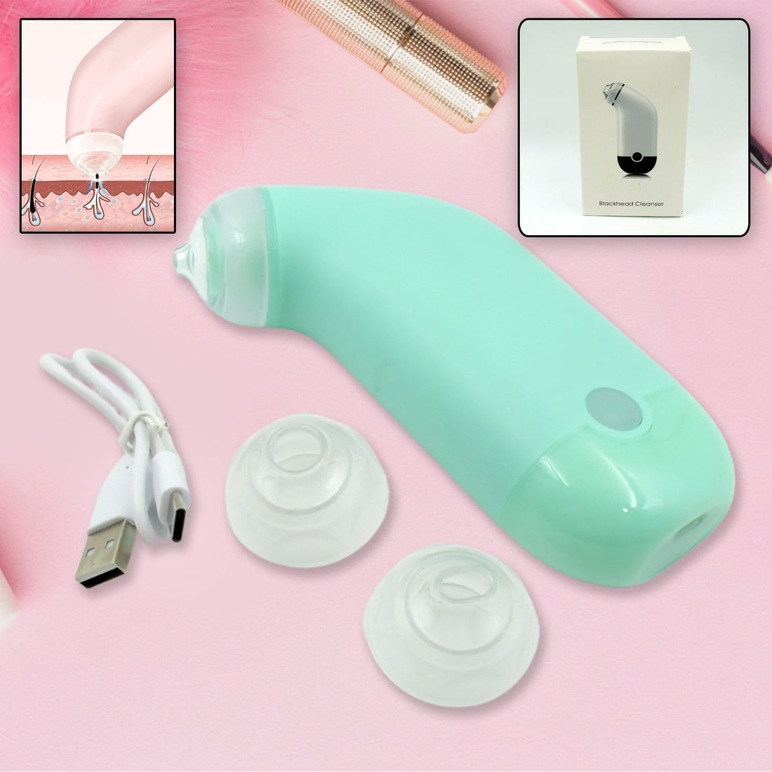 Vacuum Blackhead Machine, Reduce Spot Mini Handheld Lifting Massage Facial Blackhead Remover For Skin Care (1 Pc) - Shopmania Wholesale