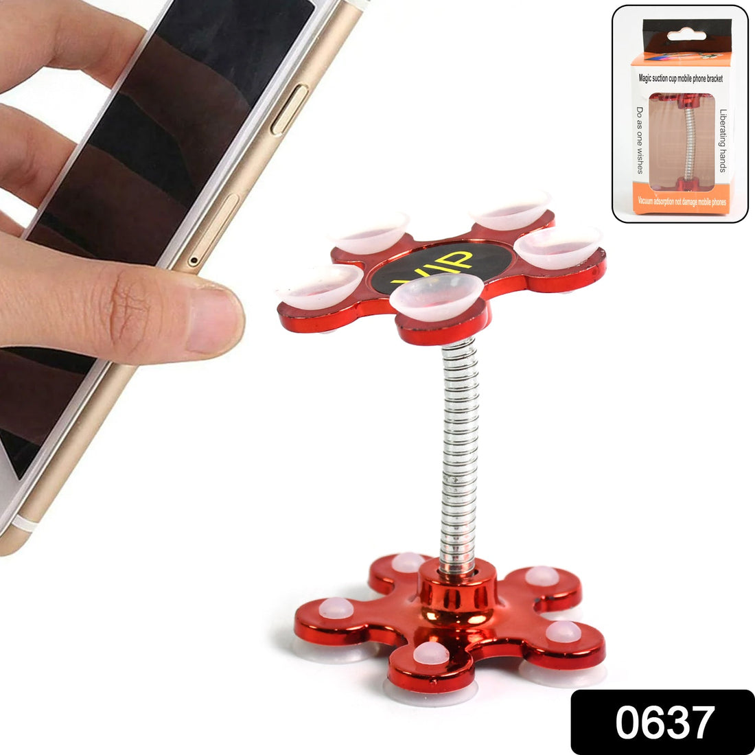 Phone Holder Car & Mount Sucker Stand vip stand (Multicolored With Box)) - Shopmania Wholesale