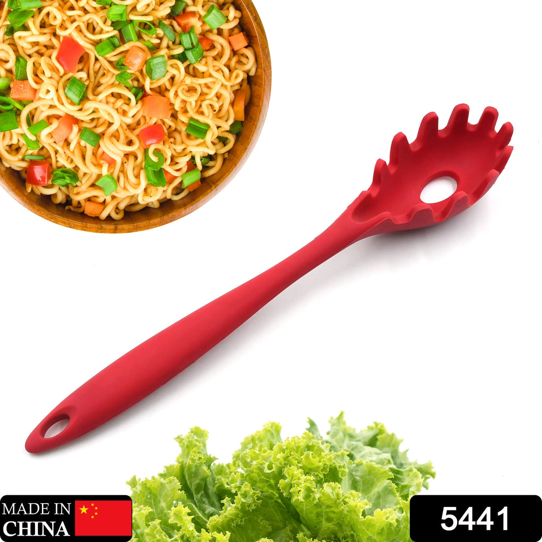 Silicone pasta fork for cooking