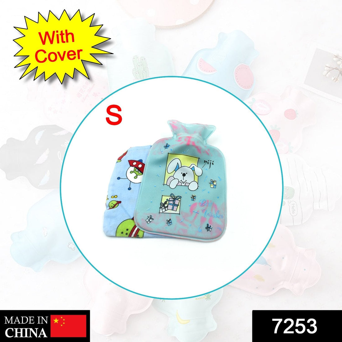 Hot water bottle bag for soothing pain relief