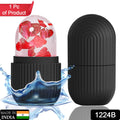 Face massager with ice roller