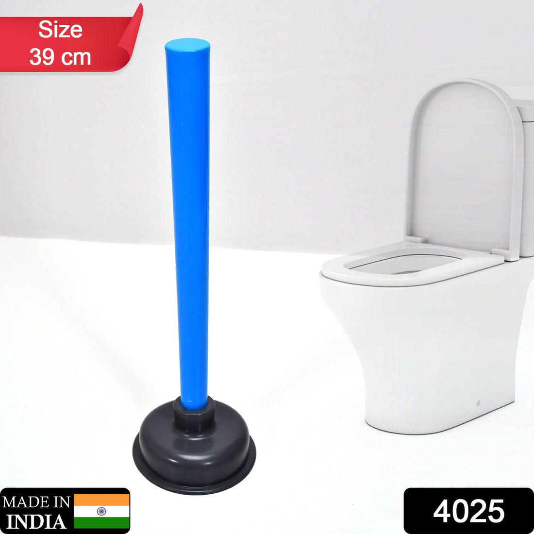 Toilet plunger with suction cup, functional design