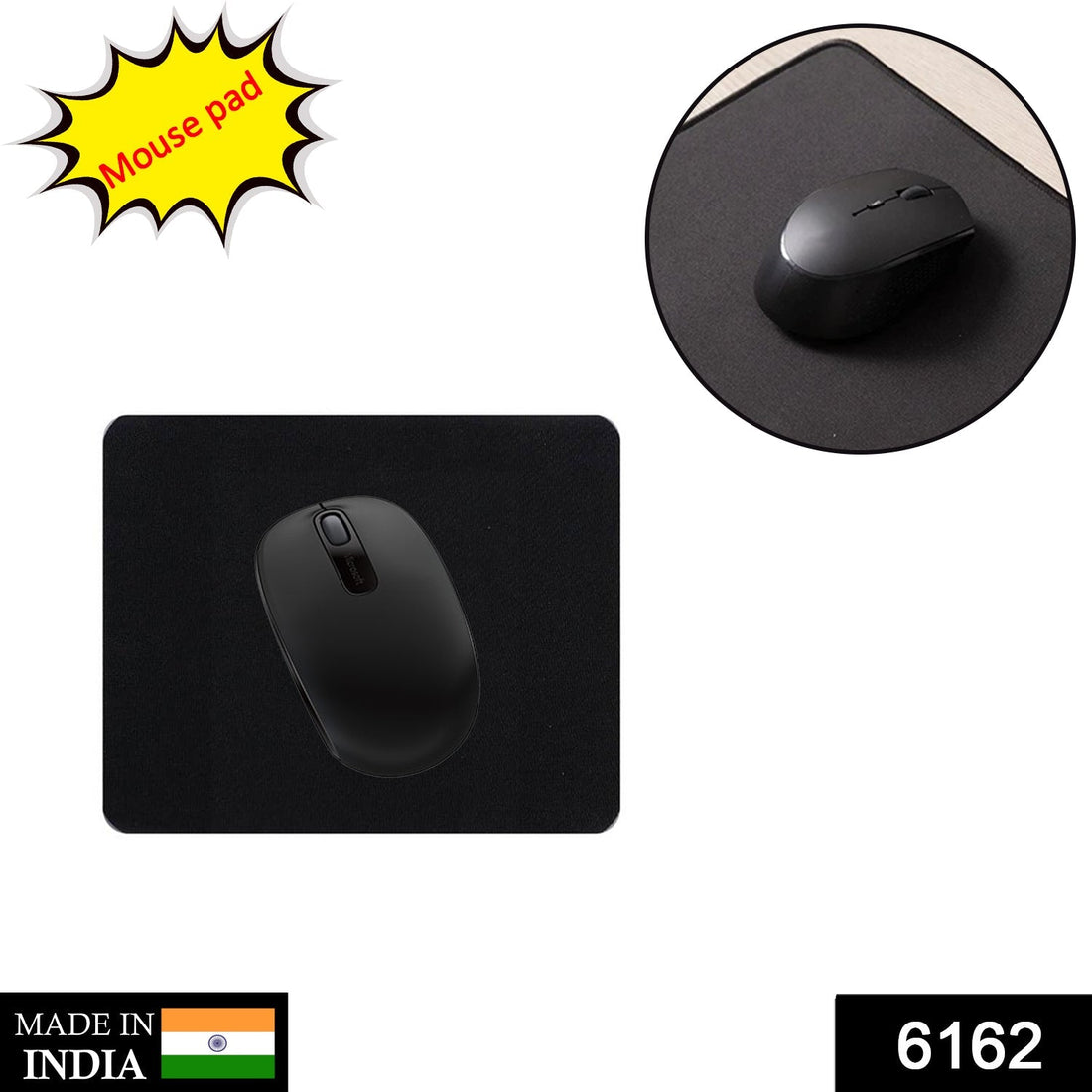 Simple mouse pad, ideal for use with a computer mouse