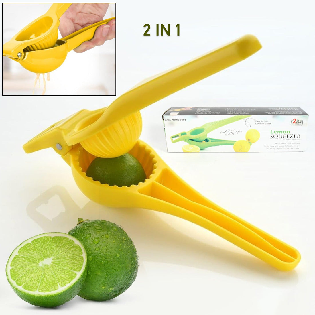 Kitchen 2 in 1 Unbreakable Lemon Squeezer and Bottle Opener (1 Pc) - Shopmania Wholesale