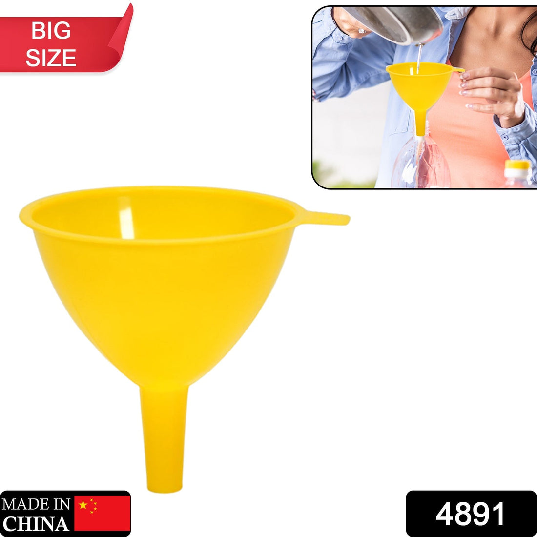 Round funnel for kitchen