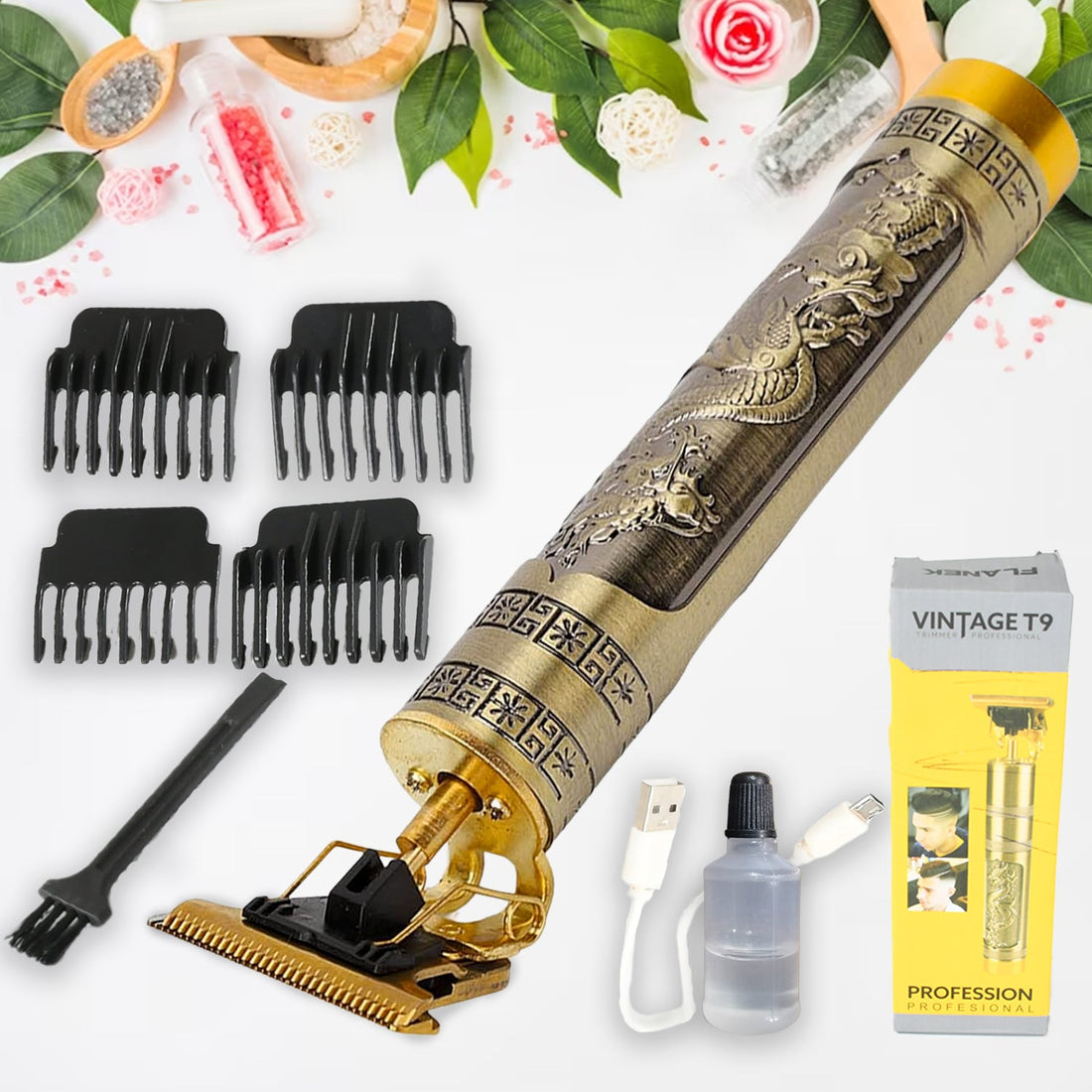 Hair Trimmer for Men Hair Style Trimmer, Professional Hair Clipper, Electric Shaving machine dry shaving for men - hair shaving and trimming beard With 4 adjustable blade clipper, Oil, Cleaning Brush - Shopmania Wholesale