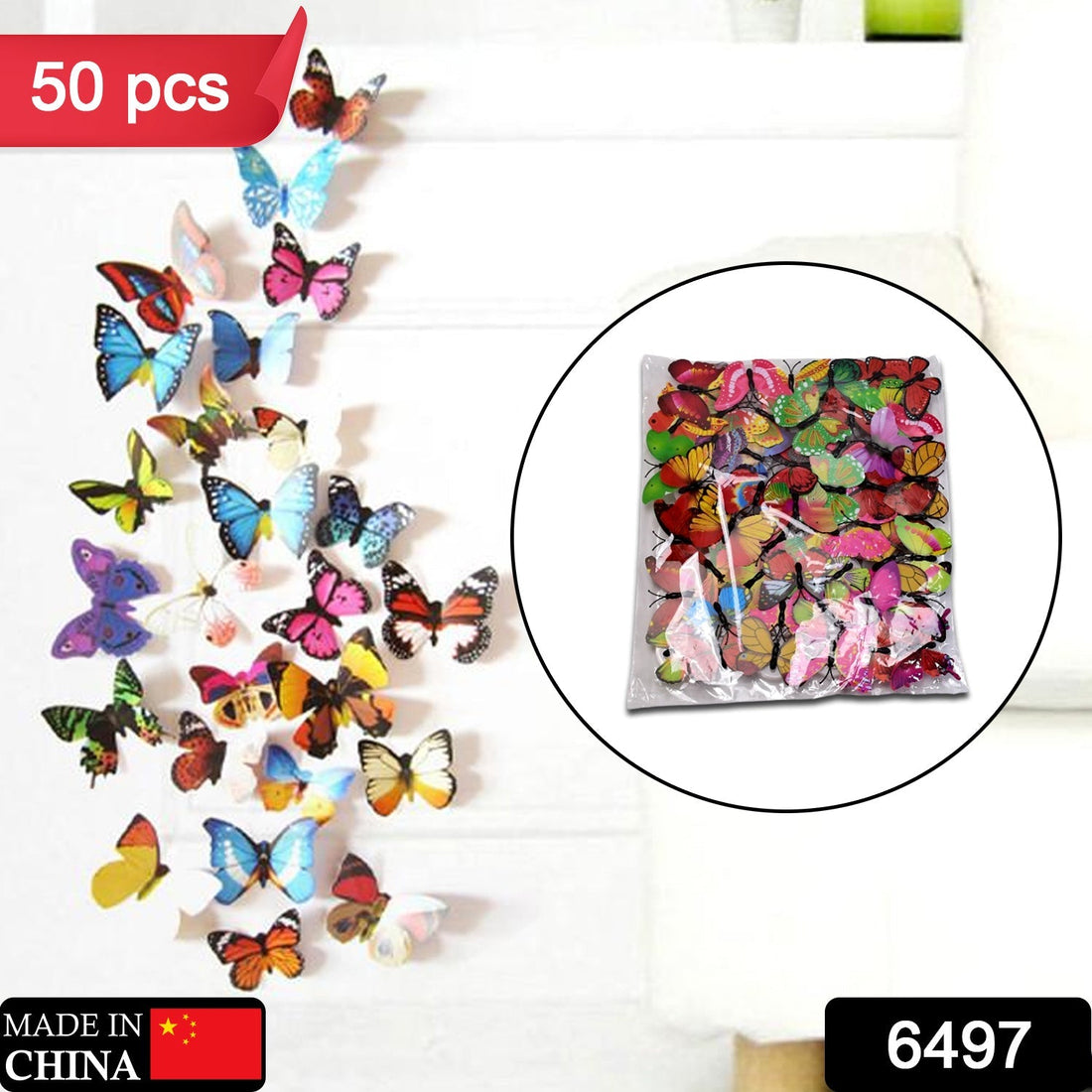 3D butterfly night lamp with illusion design.