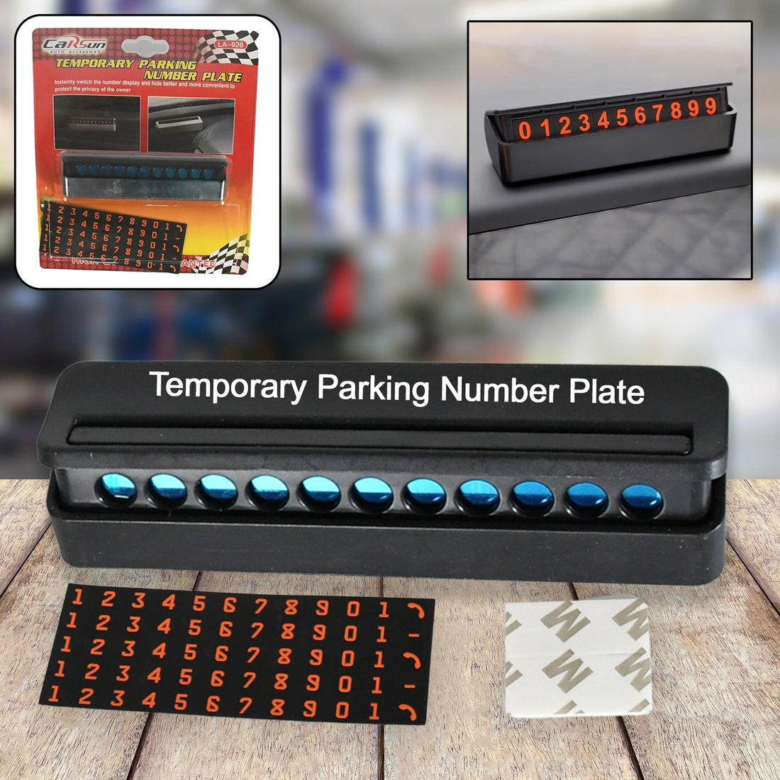 Temporary Car Parking Mobile Number Display with Magnetic Numbers Stickers,Car Parking Magnetic Mobile/Telephone Number Plate (1Pc)   - Shopmania Wholesale