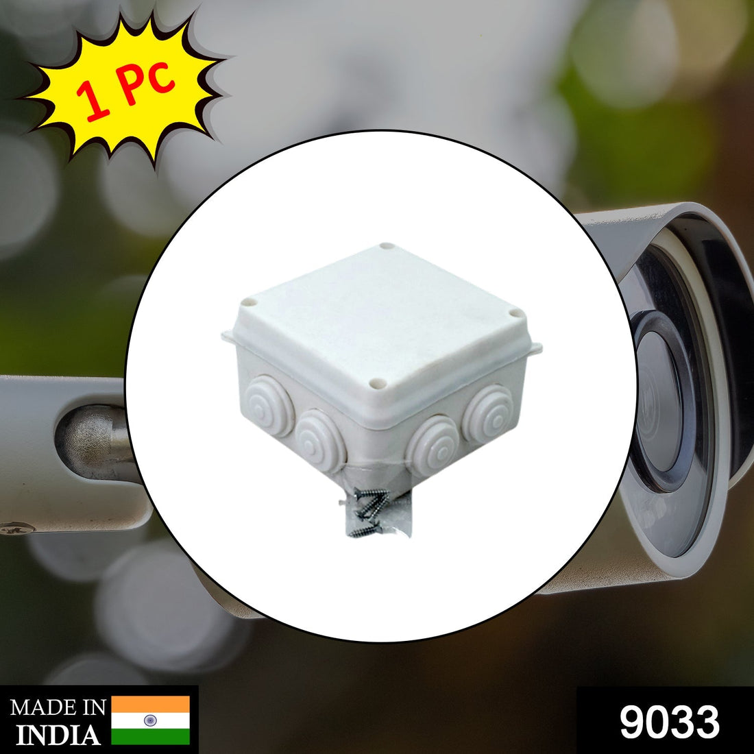 Square fancy box for securely storing CCTV cameras and accessories