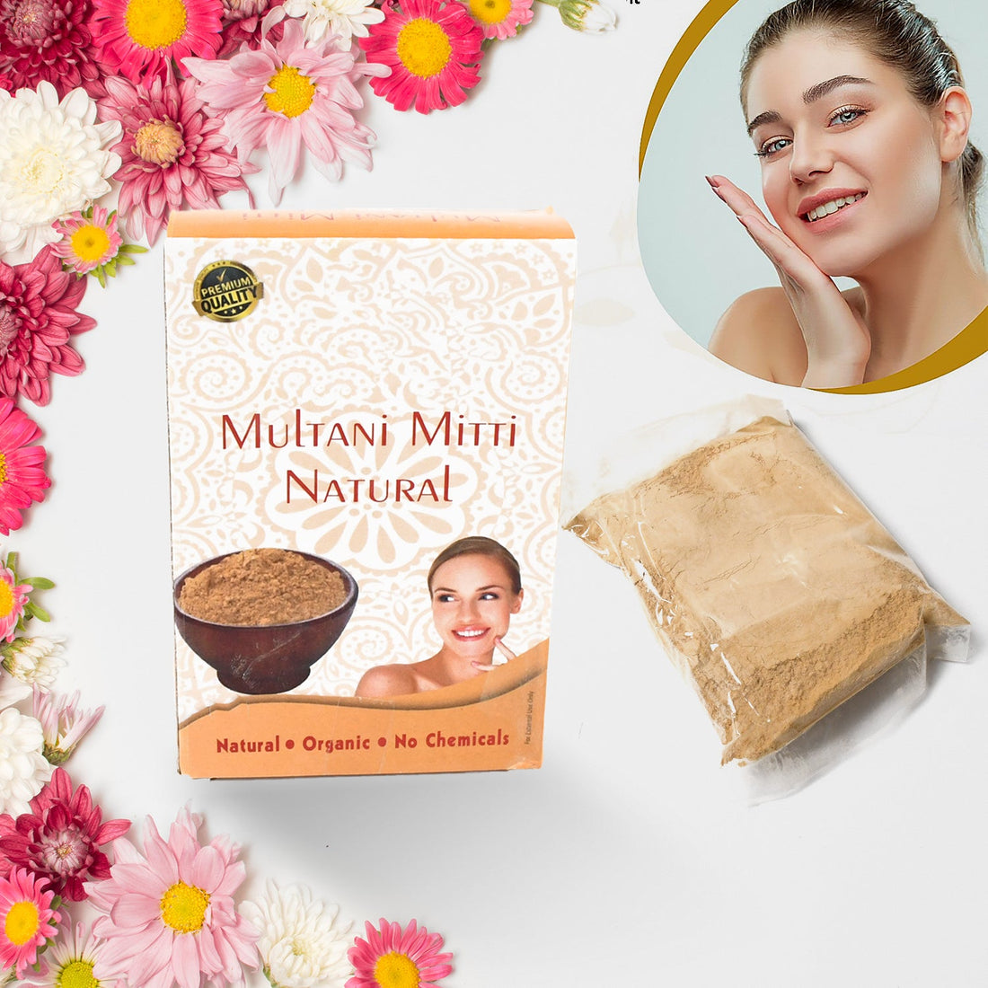 80gram Herbal Tan Removing Multani Mitti Face Pack For Skin Care Age Group - Shopmania Wholesale