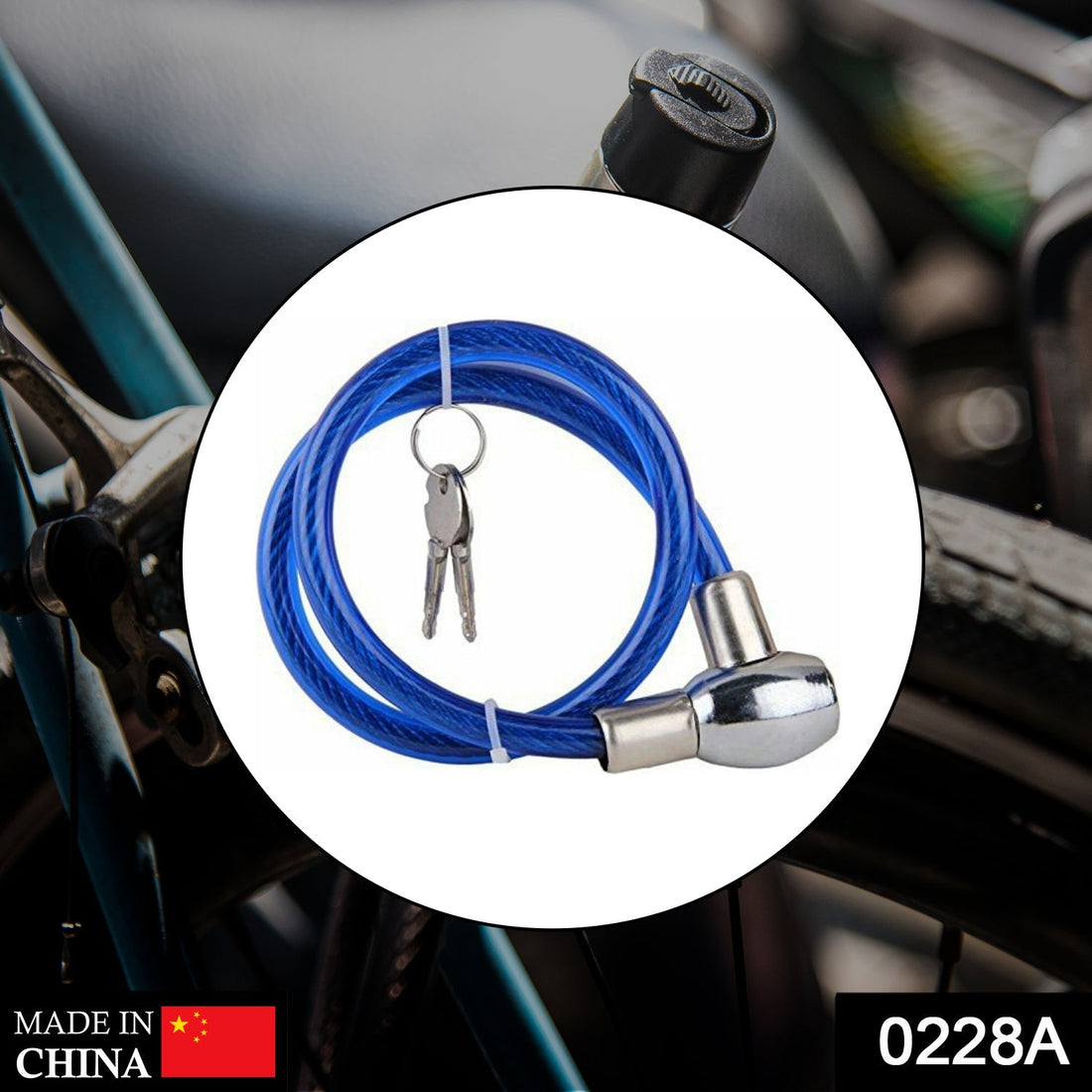Multipurpose cable lock for bike
