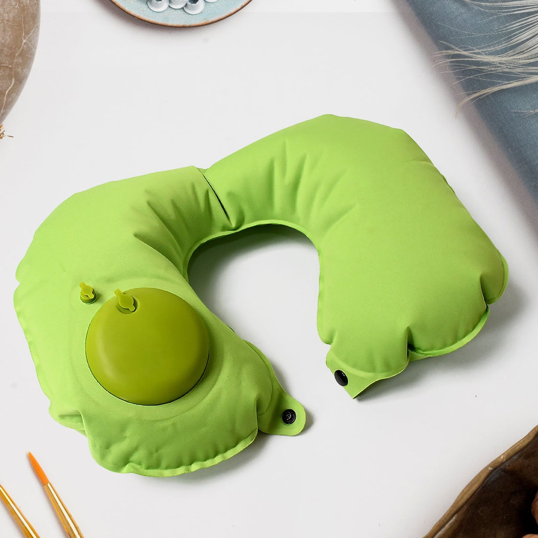 Inflatable & Foldable, Pillow U Shape Air Cushion Travel Pillow, Travel Business Trip Neck Pillow for Long Trips, Ideal for Men & Women Portable, and Perfect for Backpacking, Car Camping, and Even Airplane Travel your brand