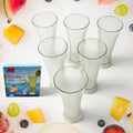 High Quality Faluda, ice cream, Juicer and Water Glasses Set of 6 Transparent, Drinking Water Glasses Stylish Glasses for Faluda, Water, Juice, Glass Set of 6 Pcs (300 ML Approx) - Shopmania Wholesale