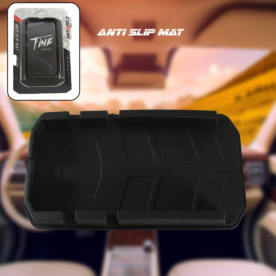 Multipurpose Car Mobile Holder for Dashboard, Anti-slip Durable Silicone Tray Dashboard Pad Storage Mat, Cell Phone Holder, Sun Glasses Stand, GPS Navigation Holder For Car - Shopmania Wholesale