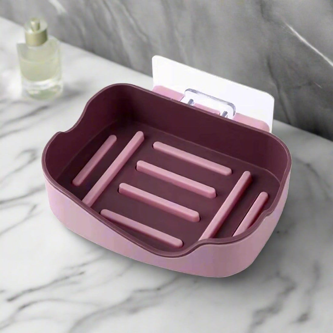 Plastic Soap Dish Holder for Bathroom Shower Wall Mounted Self Adhesive Soap Holder Saver Tray-Plastic Sponge Holder for Kitchen Storage Rack Soap Box, Bathroom (1 Pc) - Shopmania Wholesale