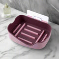Plastic Soap Dish Holder for Bathroom Shower Wall Mounted Self Adhesive Soap Holder Saver Tray-Plastic Sponge Holder for Kitchen Storage Rack Soap Box, Bathroom (1 Pc) - Shopmania Wholesale