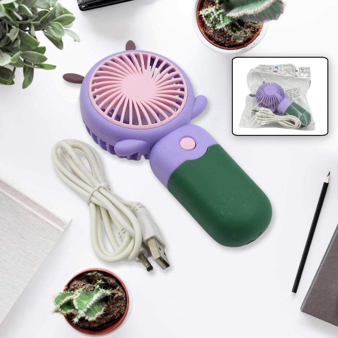Mini USB Handheld Fan, Portable and lightweight Mini Fan for Home, Office, Travel and Outdoor Use (1 Pc) - Shopmania Wholesale