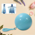 Disposable Raincoat for Kids with Hood and Attachable Round Case, Clear Plastic Raincoats for Emergency, Girls, Boys Disposable Emergency Ball Raincoat For Traveling and Outdoor Activities (1 Pc / Multicolor) your brand