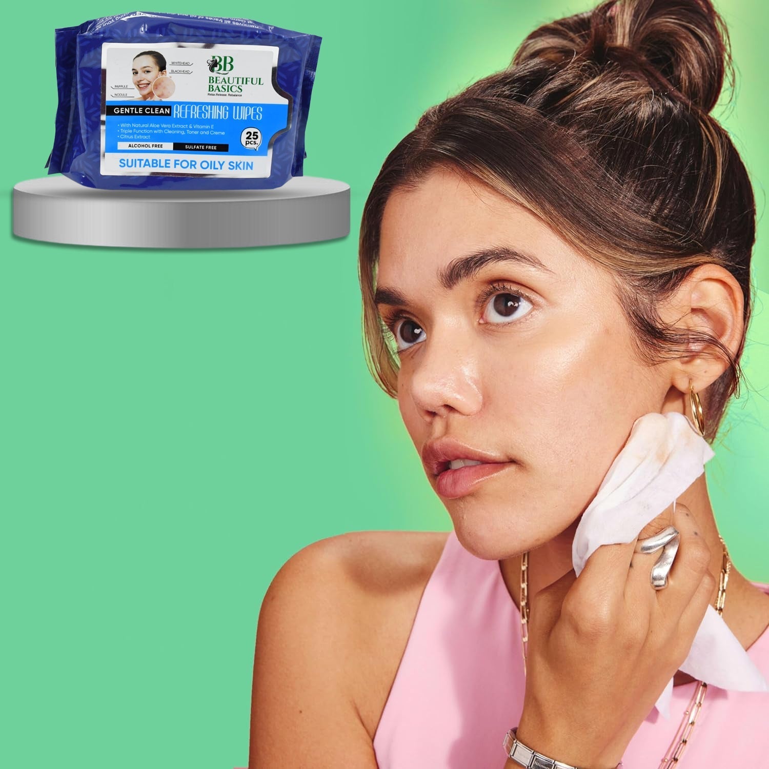 Refreshing Wet Wipes for Face | Facial Cleansing | Refreshing & Skin Hydration| Soothing for skin | pH Balance & Alcohol Free | Nourishing with Fruit extract | 25 Wipes - Shopmania Wholesale