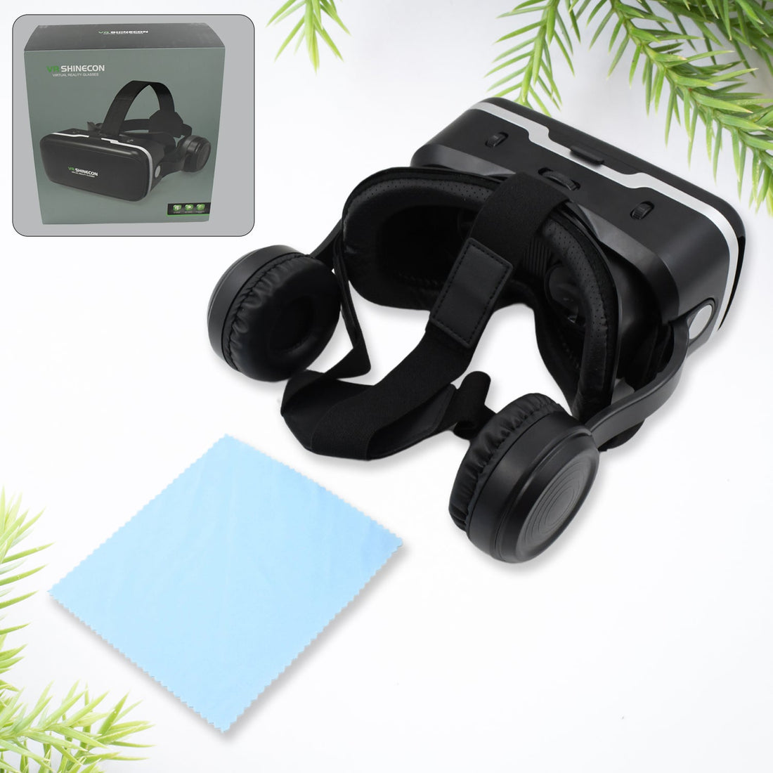 3D / HD VR Glasses Virtual Reality Goggles Headset for iOS for Android Smartphone VR Goggles-For 3D VR Movies Video Games with Headphones (1 Pc) - Shopmania Wholesale