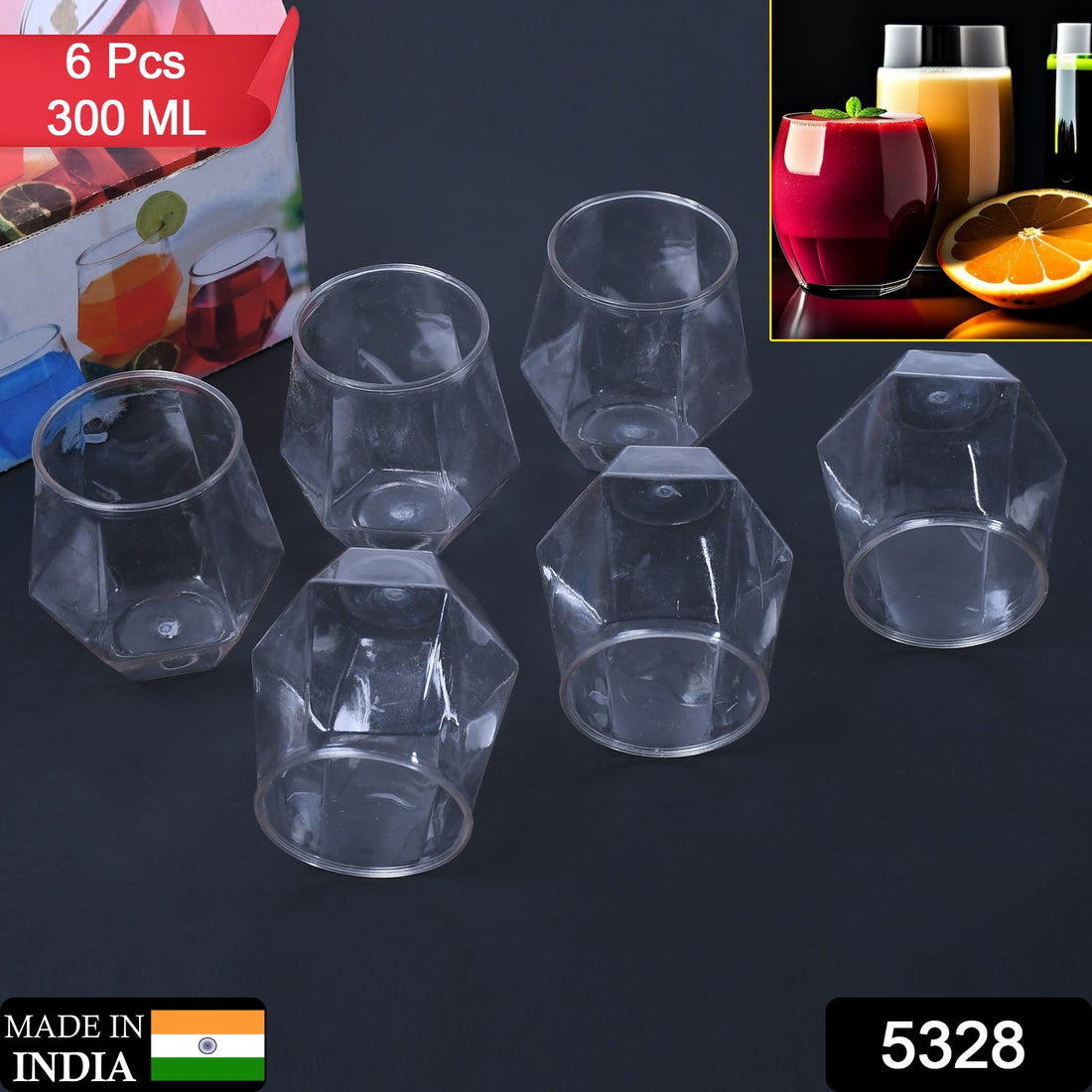 Transparent pilsner glass