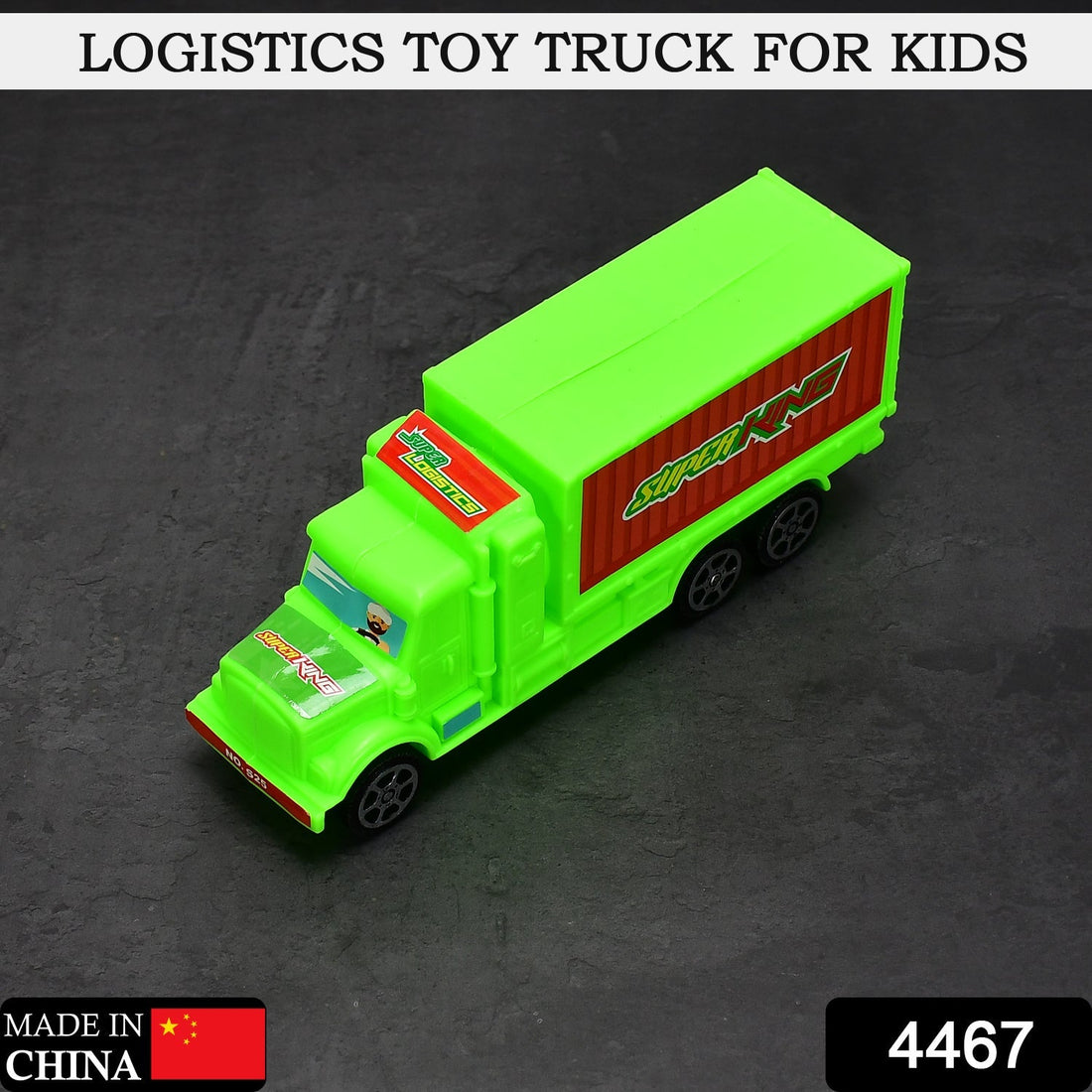 Plastic cargo truck toy for kids, colorful design