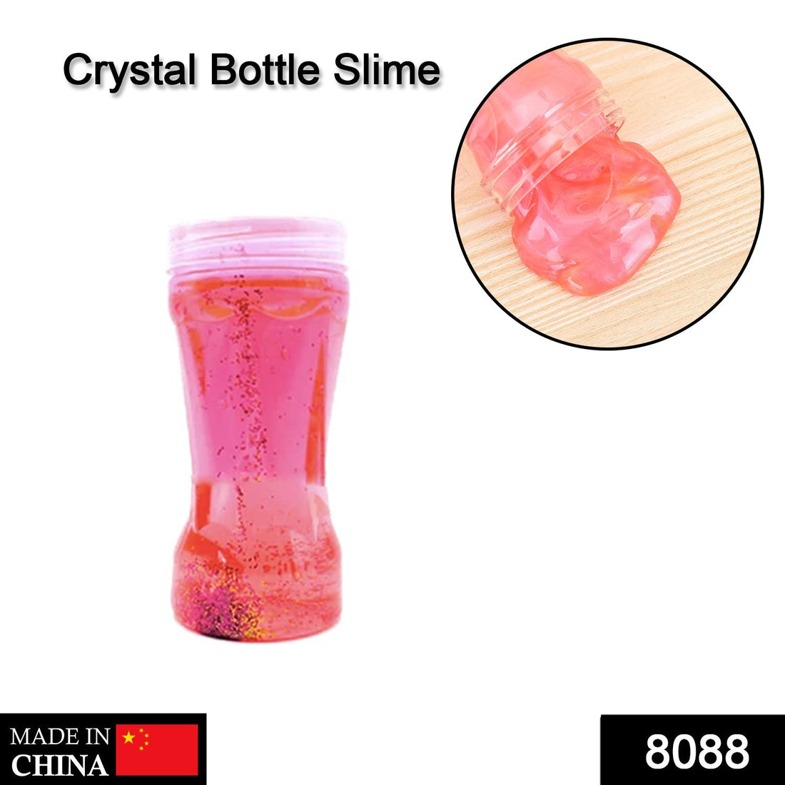 Glitter and crystal slime combo in soft jar