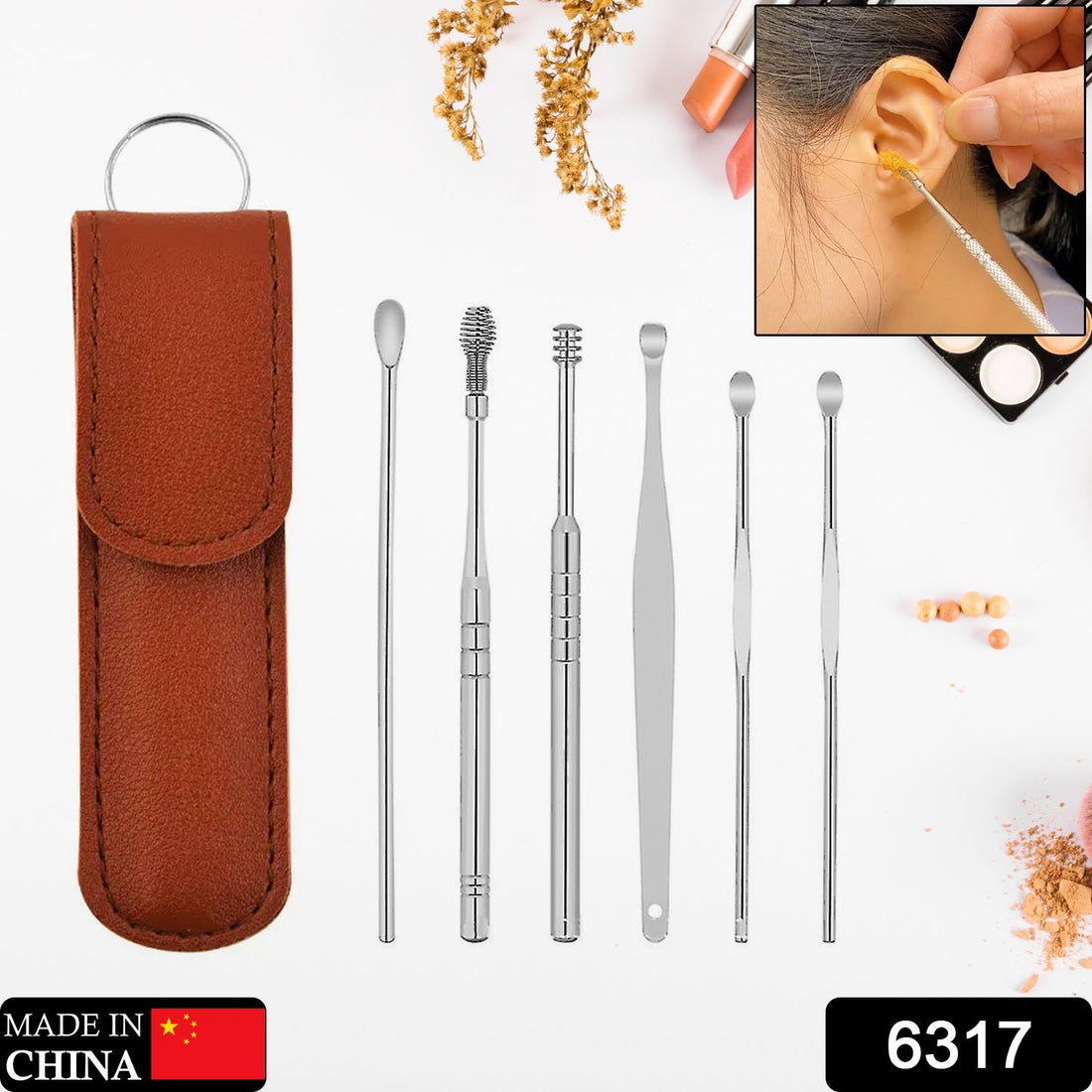 Ear wax cleaning tools set