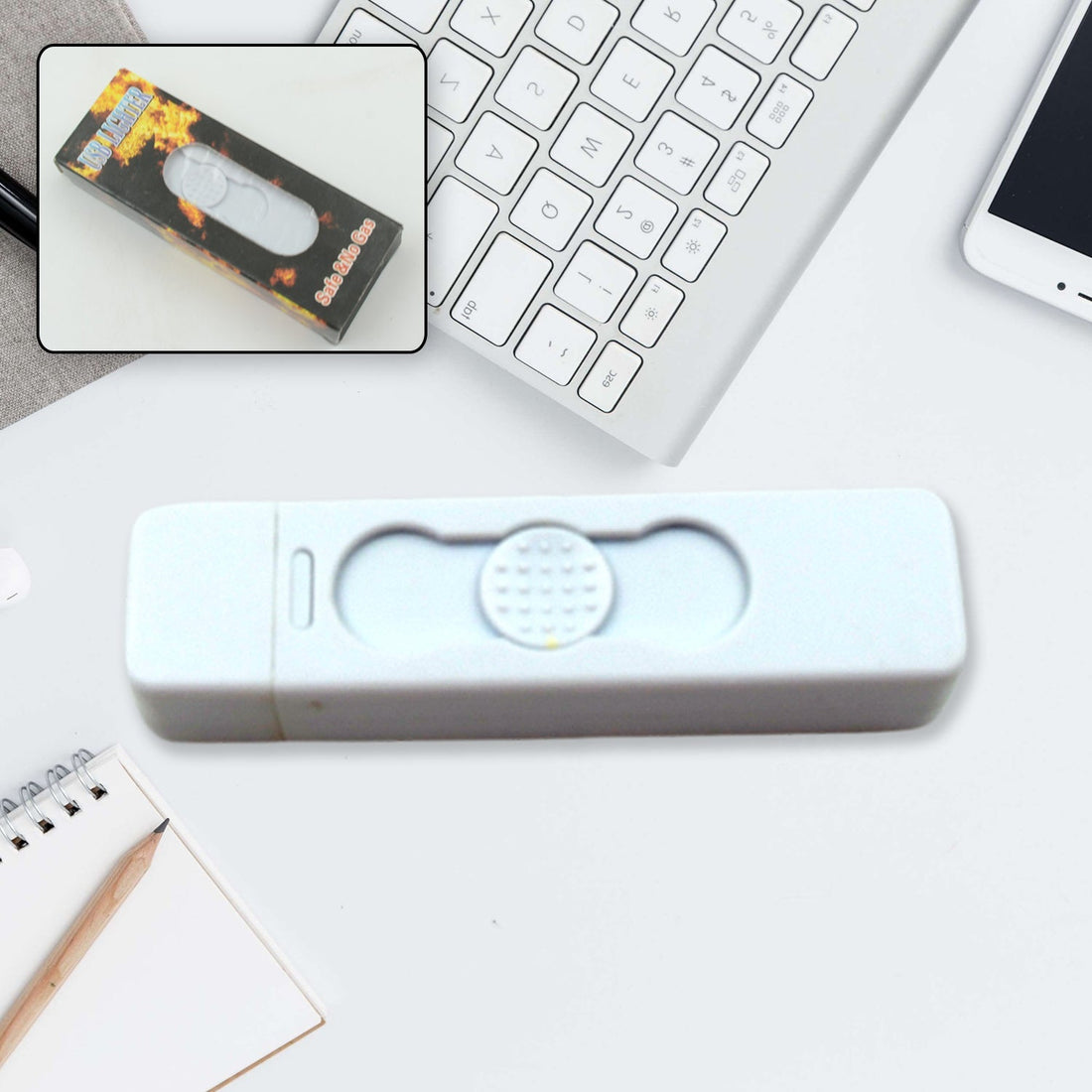 Stylish Electric USB Lighter for Men & Women, Regular Cigarettes Portable USB Rechargeable Flameless, Coil Slim Cigarette Lighter with Charging Cable, Windproof E lighter, Lighter for Smoking (1 Pc ) your brand