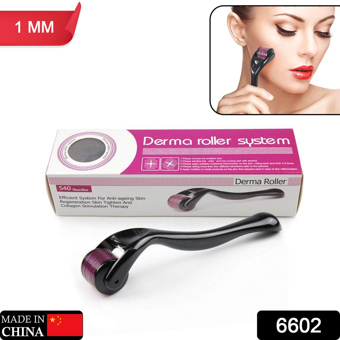 Derma roller for anti-aging and scar treatment