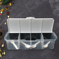 Kitchen Multipurpose Air-tight 4 Sections Storage Containers / Masala Box Pickle (Achar) Jar with 4 spoon for each section (1 Pc / Mix Color) your brand