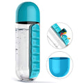 Pill & Vitamin Bottle, Water Bottle Multi Functional Use for Traveling & Outdoor Use Water Bottle, Travelling kit, Summer Special Bottle (600 Ml /  Mix Color ) - Shopmania Wholesale