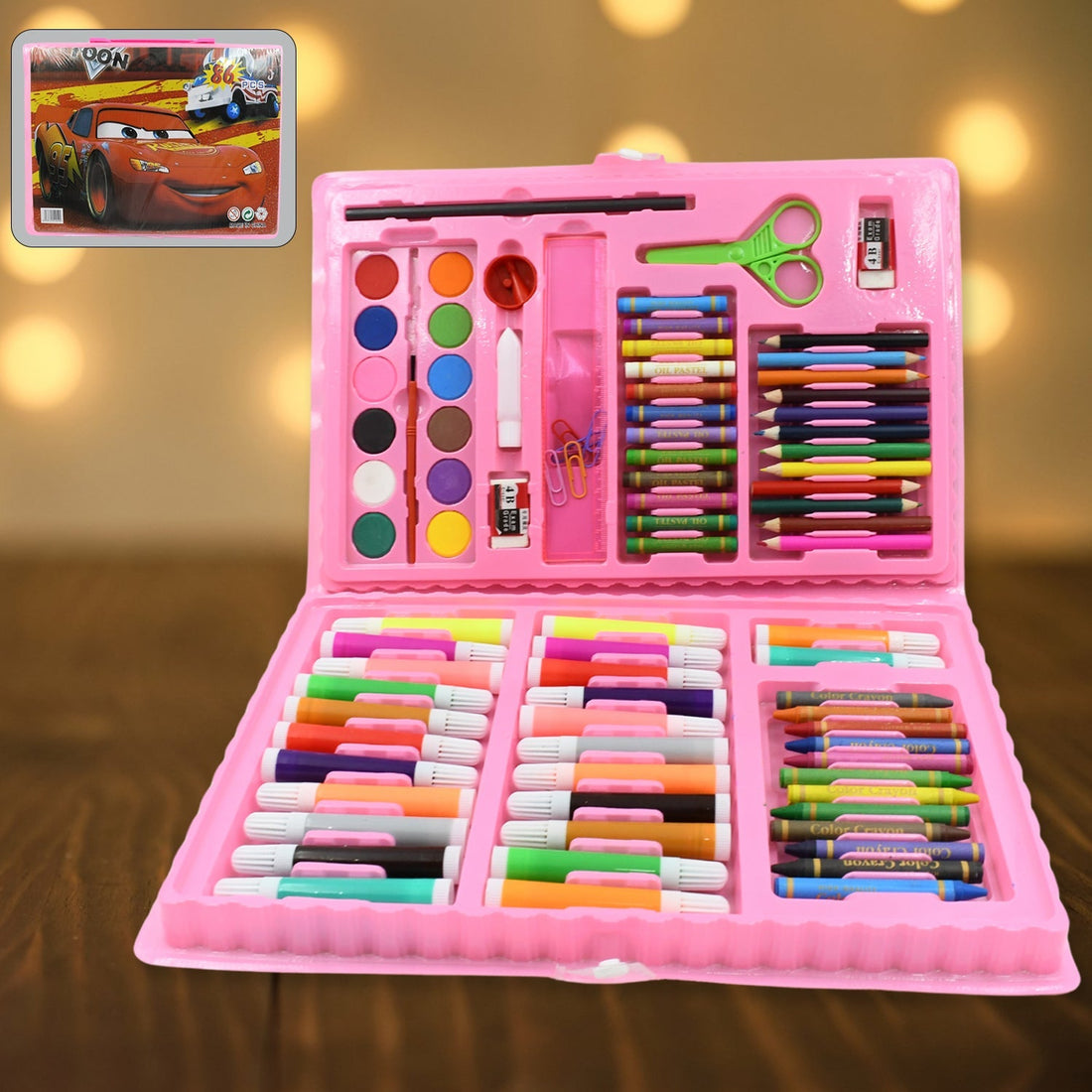 17978 Art Set Kids Art Supplies Coloring Case Kit Painting & Drawing Sets for Kids Boys Girls Gifts Toys Age 4 & Above - Mix Colors, Kids Colorful Bag (86 Pcs Set) your brand
