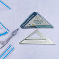 Double Side Scale Triangle Measurement Hand Tool, 45 Degree Triangle Ruler, Home for Industry, Aluminum Alloy Rafter Square 7-Inch Length your brand