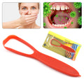Plastic Tongue Cleaner For Kids & Adults | Tongue Scraper For Bad Breath, Maintain Oral Hygiene for Daily Use | for Fresh Breath & Bacteria Removal | Improved Taste Plastic With Handle Tongue Cleaner (1 Pc ) your brand