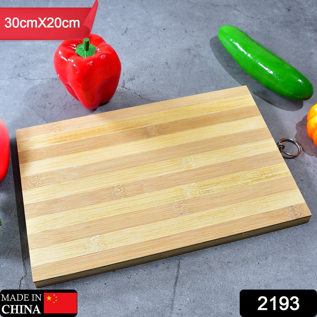 Natural wood chopping board