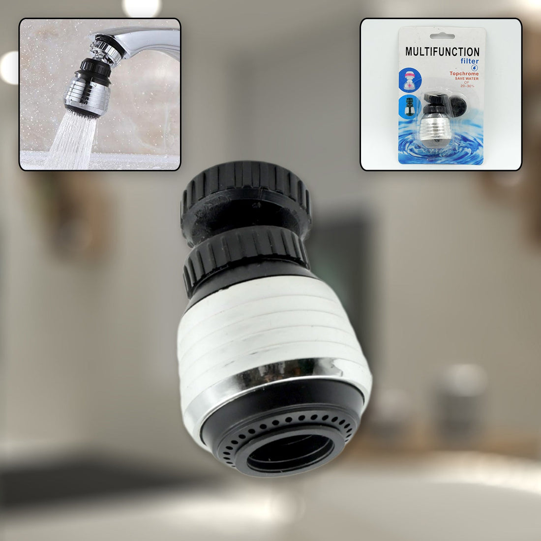 Faucet Bubbler, Faucet Aerator, Water Filter 360° Sink Use for Kitchen, Bathroom, Home Use, High Pressure Power Spray, Plating, for Kitchen Bathroom (1 Pc) - Shopmania Wholesale