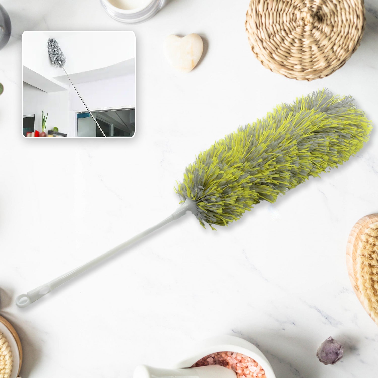 Long Handle, Microfiber Duster for Cleaning, Microfiber Hand Duster Washable Microfiber Cleaning Tool Extendable Dusters for Cleaning Office, Car, Computer, Air Condition, Washable Duster (62Cm) - Shopmania Wholesale