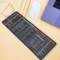 Mat of Shortcut Keyboard  Mouse Pad Mat Mouse Pads for Desk Quick Key Super Large Anti-slip Keyboard Pad Desk Accessories Desktop Mouse Pad Office Oversized Big Mouse Pad Rubber (80—30 Cm) your brand