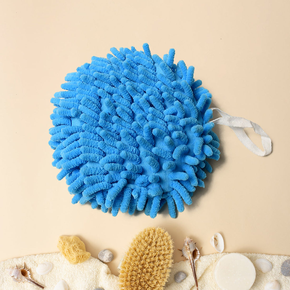 Hand Towels for Bathroom, Kitchen Hand Towel Hand Dry Towels Absorbent Soft Hanging Hand Bath Towels Microfiber Plush Chenille Hand Towel Ball Machine Washable Bathroom with Loop (1 Pc) - Shopmania Wholesale