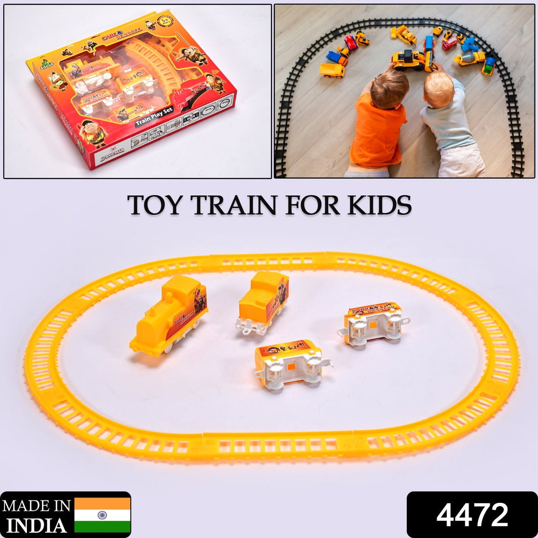 Battery-operated toy train set